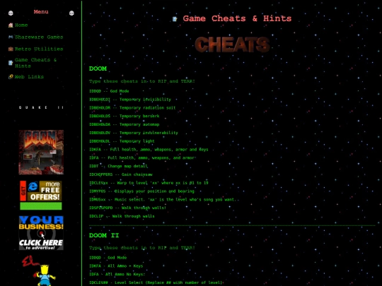 cheats screenshot