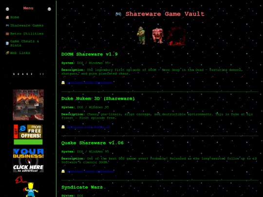 games screenshot