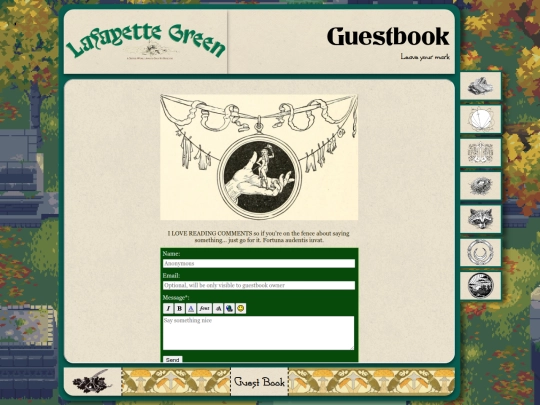 guestbook screenshot