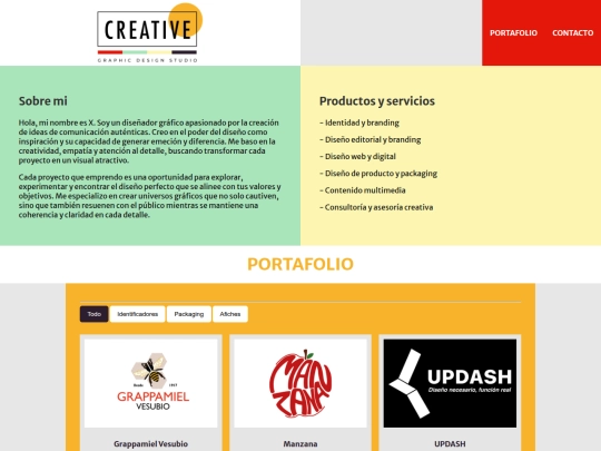entrega 3/onepage portfolio screenshot