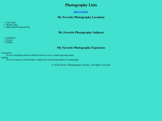 lists screenshot