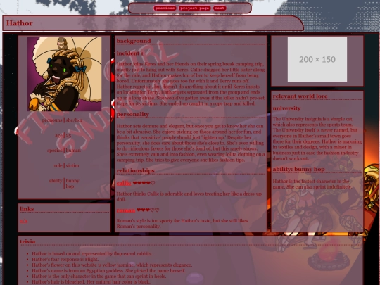 finalgirlpages/hathorpage screenshot
