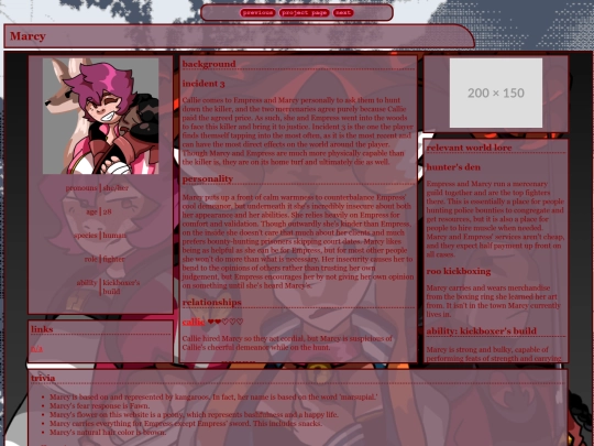 finalgirlpages/marcypage screenshot
