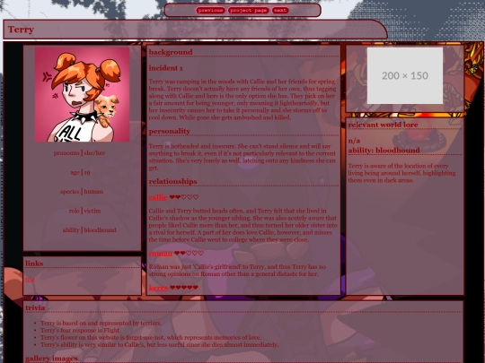 finalgirlpages/terrypage screenshot