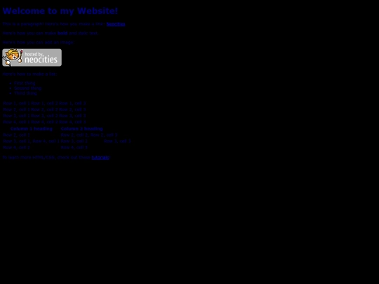testingsite screenshot