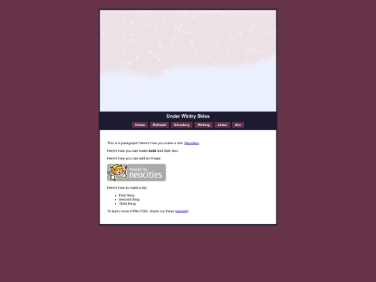 index screenshot