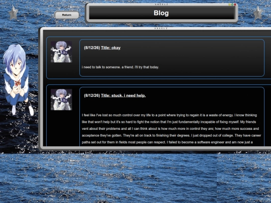 Blog screenshot