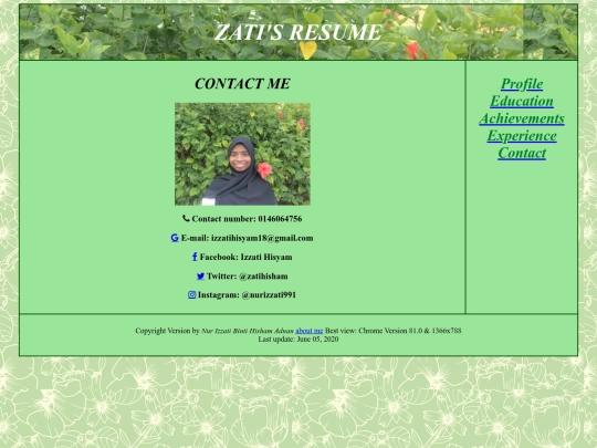 contact screenshot