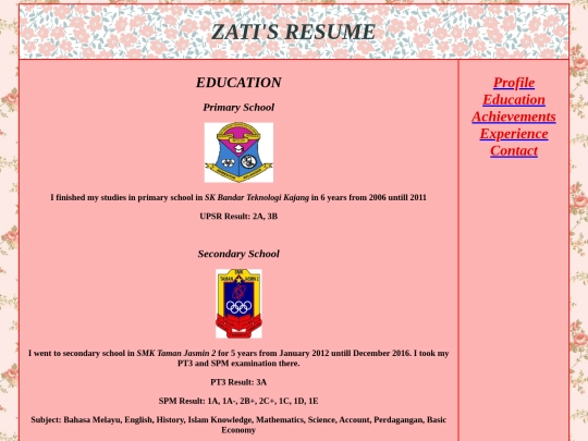 education screenshot