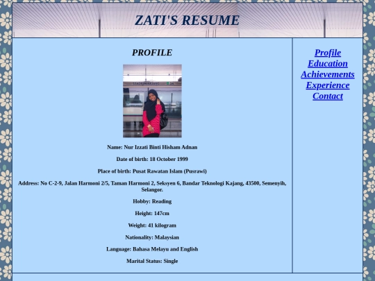 profile screenshot