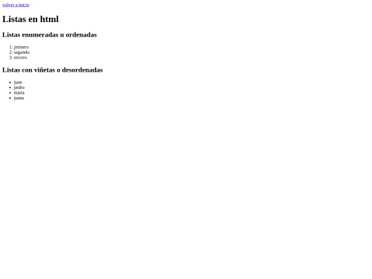 listas screenshot