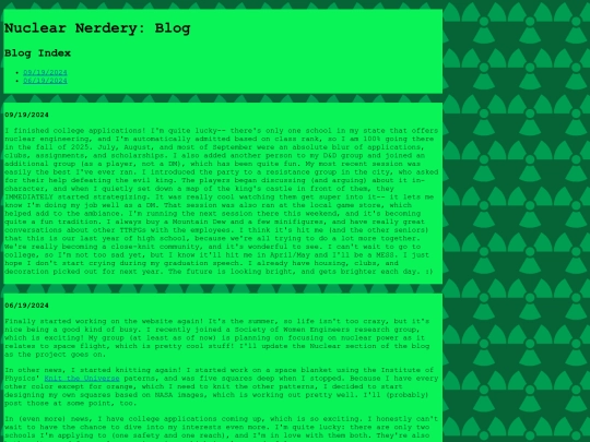 blog screenshot