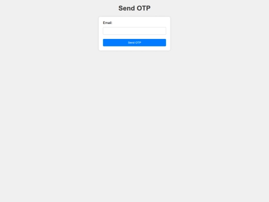 sendOTP screenshot