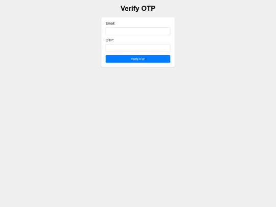 verifyOTP screenshot