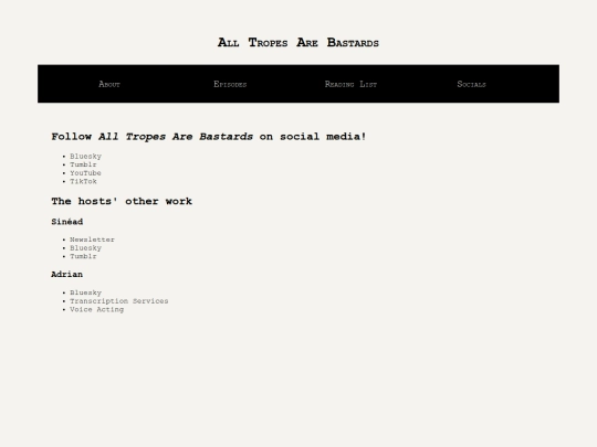 socials screenshot