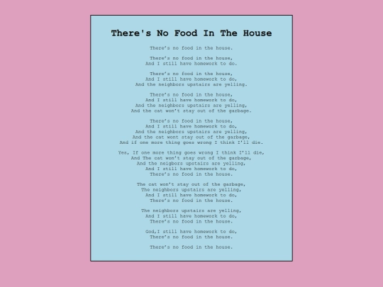 Poetry/Nofood screenshot