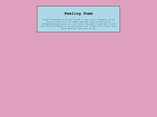 Poetry/feelingpoem screenshot