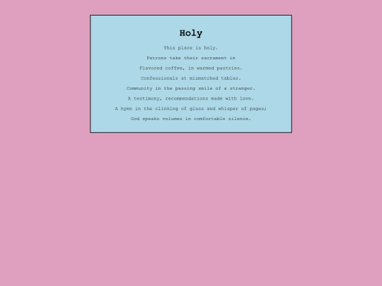 Poetry/holy screenshot