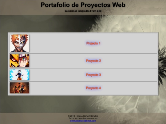 menu/plantilla screenshot