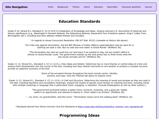 education screenshot