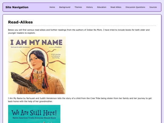 read-alikes screenshot