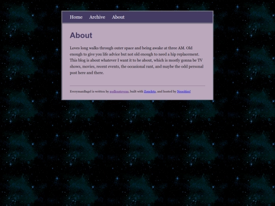 Blog/about screenshot