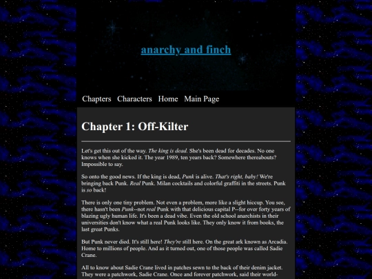 anarchyandfinch/chapter1 screenshot