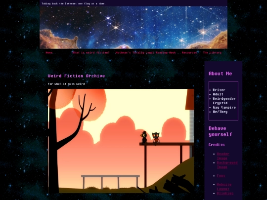 weirdfictionarchive screenshot