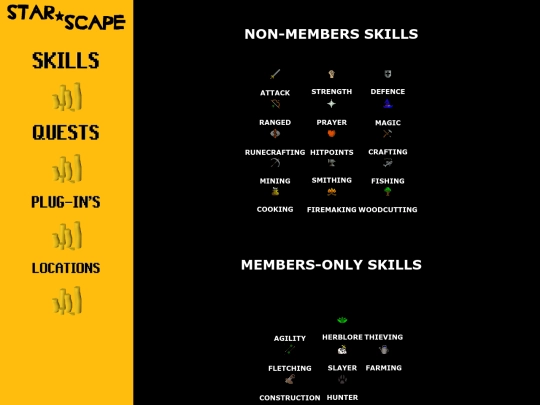 skills screenshot