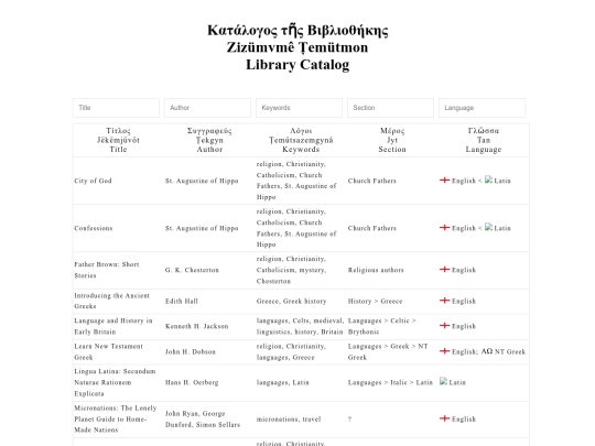 library screenshot