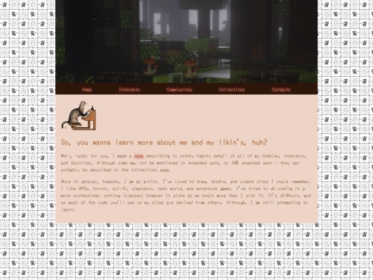 interests screenshot