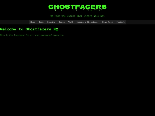 Test Home Page screenshot