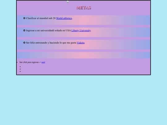 Metas screenshot