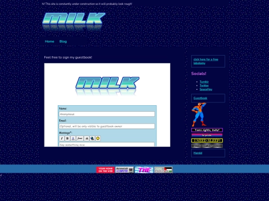guestbook screenshot