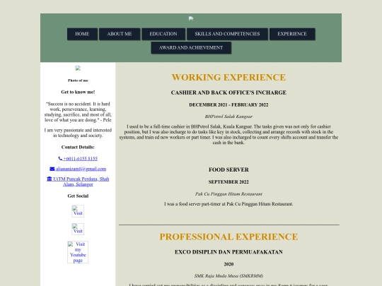 experience screenshot