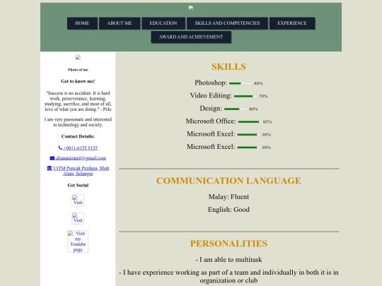 skills screenshot