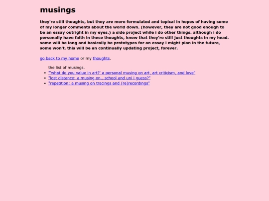 musings screenshot