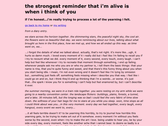 yearning screenshot