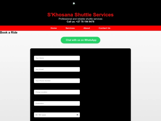 booking screenshot