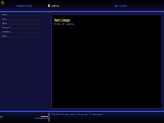 ramblings screenshot