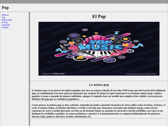 proyecto_musica/Pop screenshot