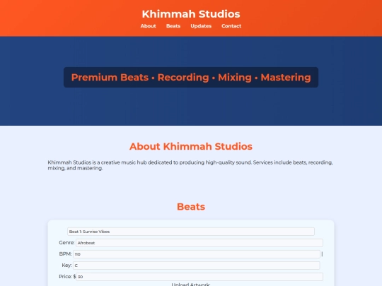 index screenshot