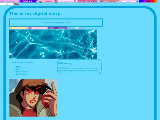 evilsite screenshot
