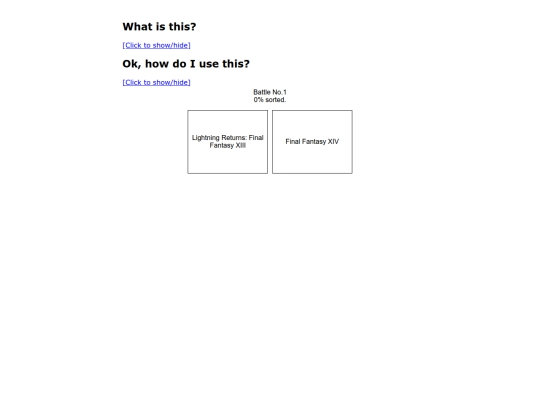 ffsort screenshot