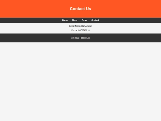 food festival/contact screenshot