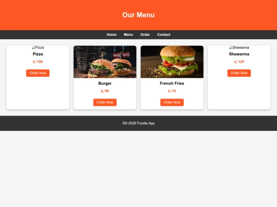 food festival/menu screenshot