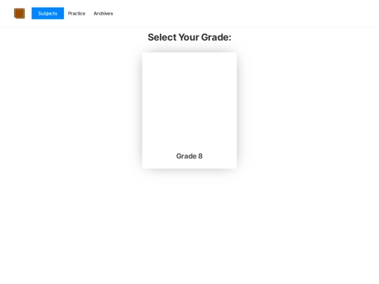 subjects screenshot