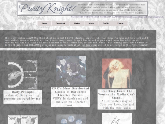 writing screenshot