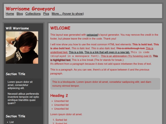 test screenshot