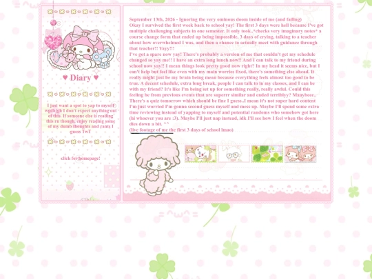 diary screenshot